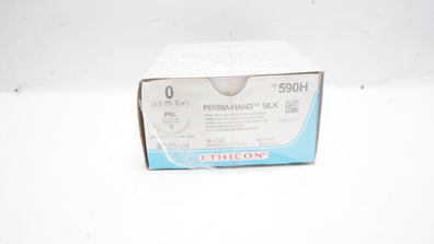 Ethicon 590H 0 PERMA-HAND Stre PSL 30mm 3/8c Reverse Cutting, 30inch - Box of 36